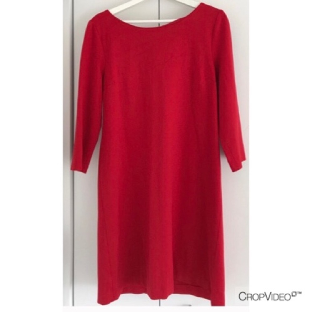 ❌SOLD❌ Red Ponte Sheath Dress Banana Republic NWT - Picture 2 of 8